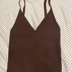 Aritzia Wilfred Itinerary Sweater in Rich Mocha Brown Size S